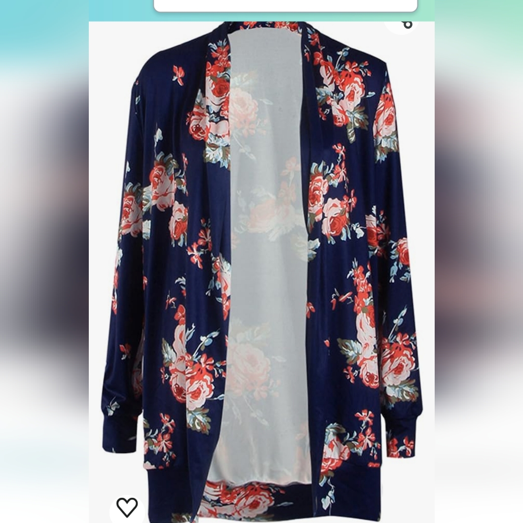 Ecowish Open Front Jacket/Cardigan